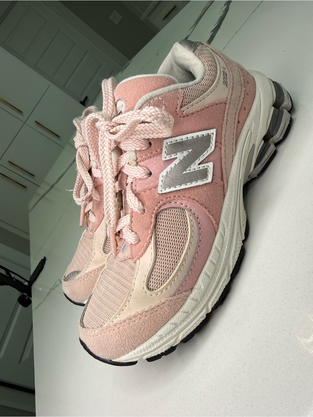 New Balance 2002R Kids Pink Sand Sneakers Shoes PC2002SK Size US 13